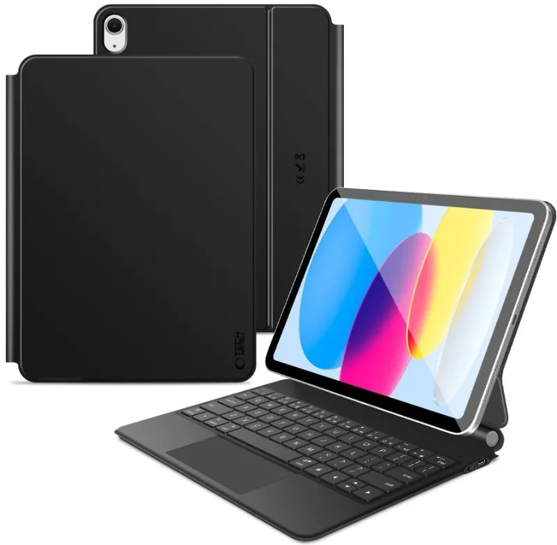 Θήκη iPad (A16) 11th Gen. 2025 11" / 10th Gen. 2022 10.9" Tech-Protect Smartcase Magnetic + Keyboard Μαγνητική με Πληκτρολόγιο Bluetooth - Black (5906302363445)