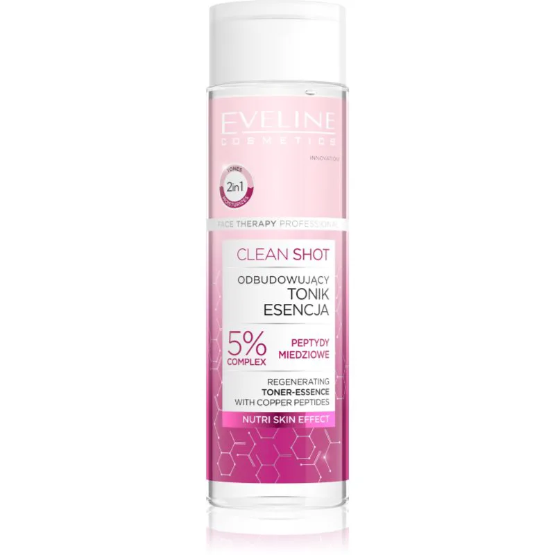 Eveline Cosmetics Clean Shot 5% Copper Peptide Complex αναζωογονητικό τονωτικό 200 ml