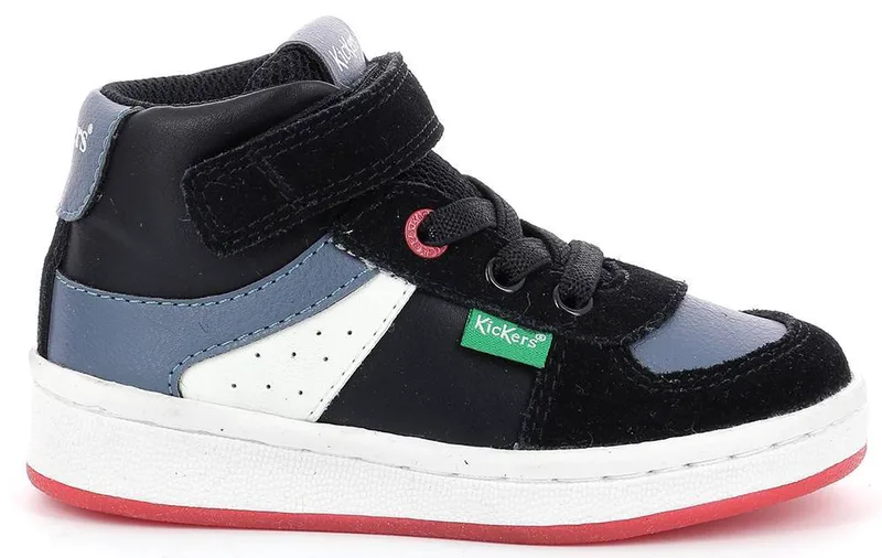 ΜΠΟΤΑΚΙ KICKERS BILBON BB MID 664560 ΓΚΡΙ/ΜΑΥΡΟ/ΛΕΥΚΟ (EU:31)