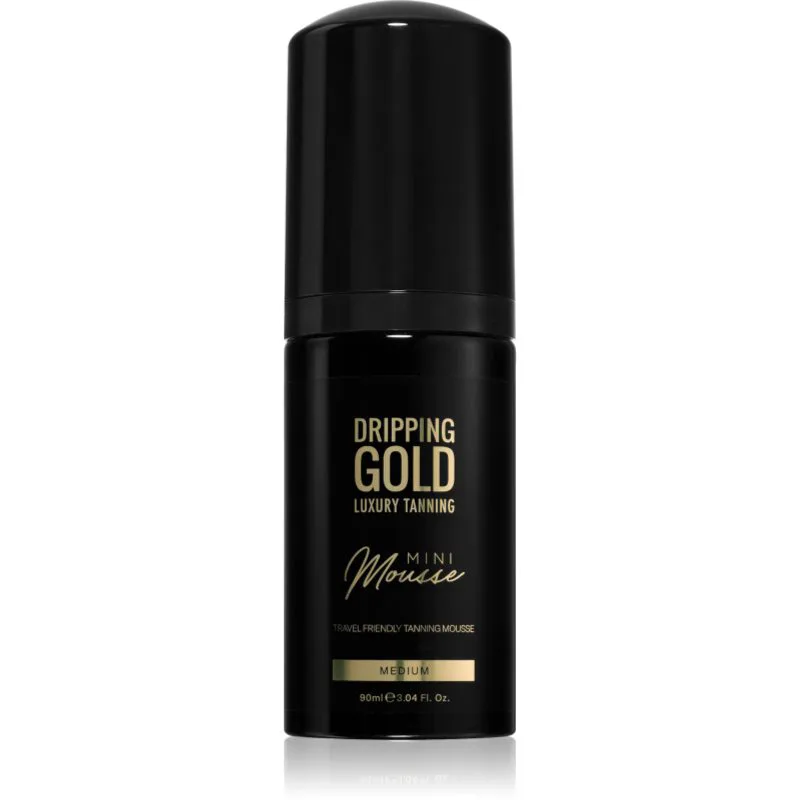 Dripping Χρυσό Luxury Tanning Mini Mousse αφρός αυτομαυρίσματος για πρόσωπου και σώμα απόχρωση Medium 90 ml