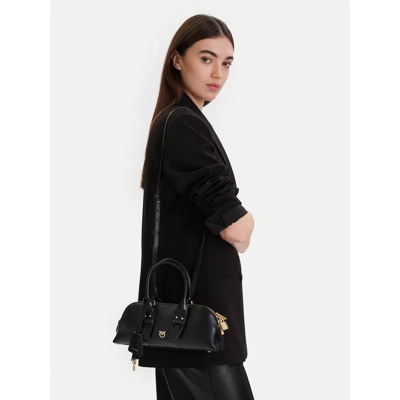 Τσάντα PINKO Bowling Bag Baguette AI 25-26 PLTT 105334 A0QO Μαύρο