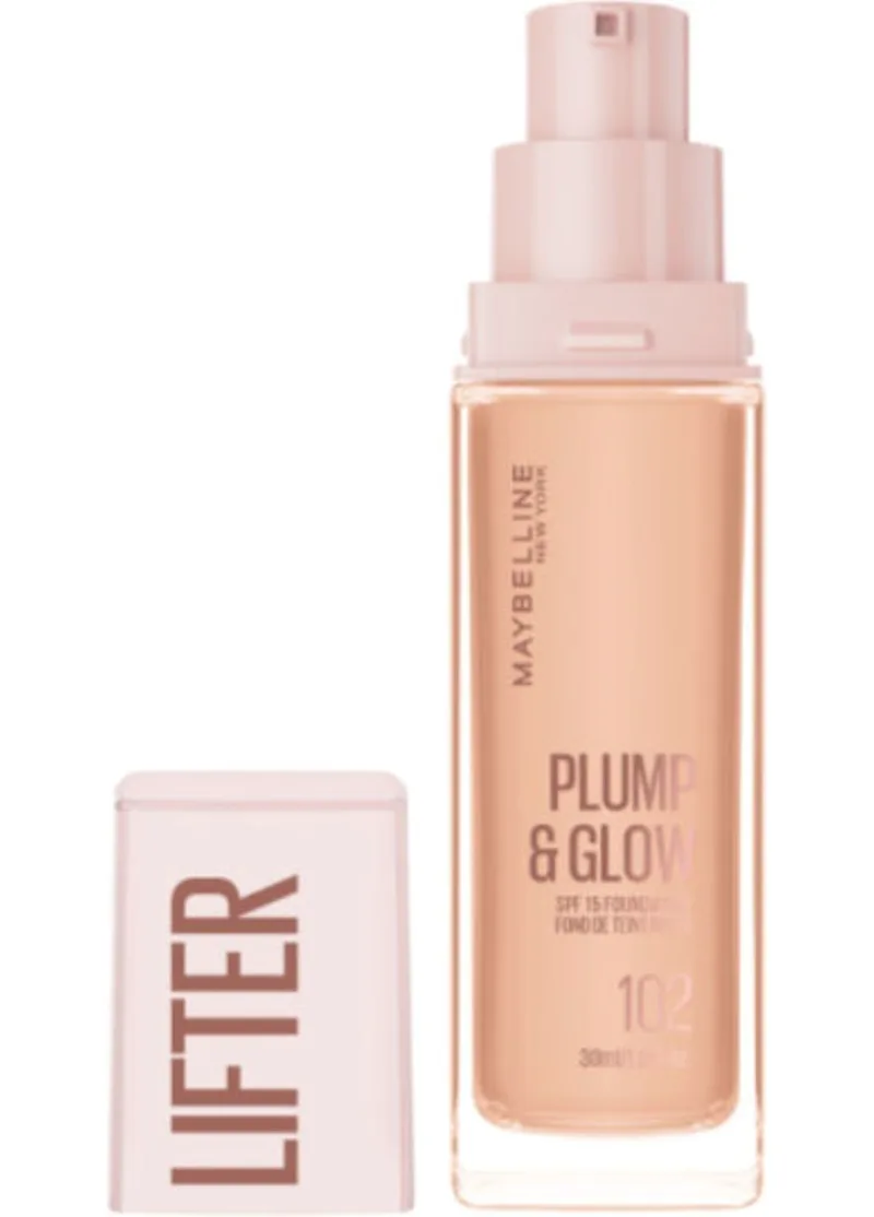 Maybelline & More - Maybelline Make Up Lifter Plump & Glow Foundation 30ml 102