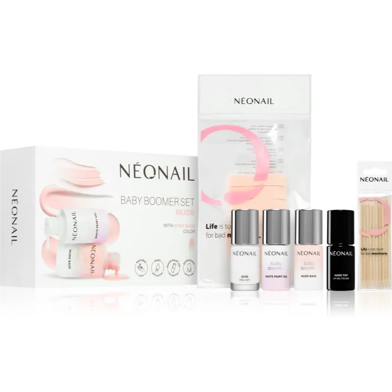 NEONAIL Baby Boomer Set Nude σετ για τέλειο μανικιούρ απόχρωση Nude