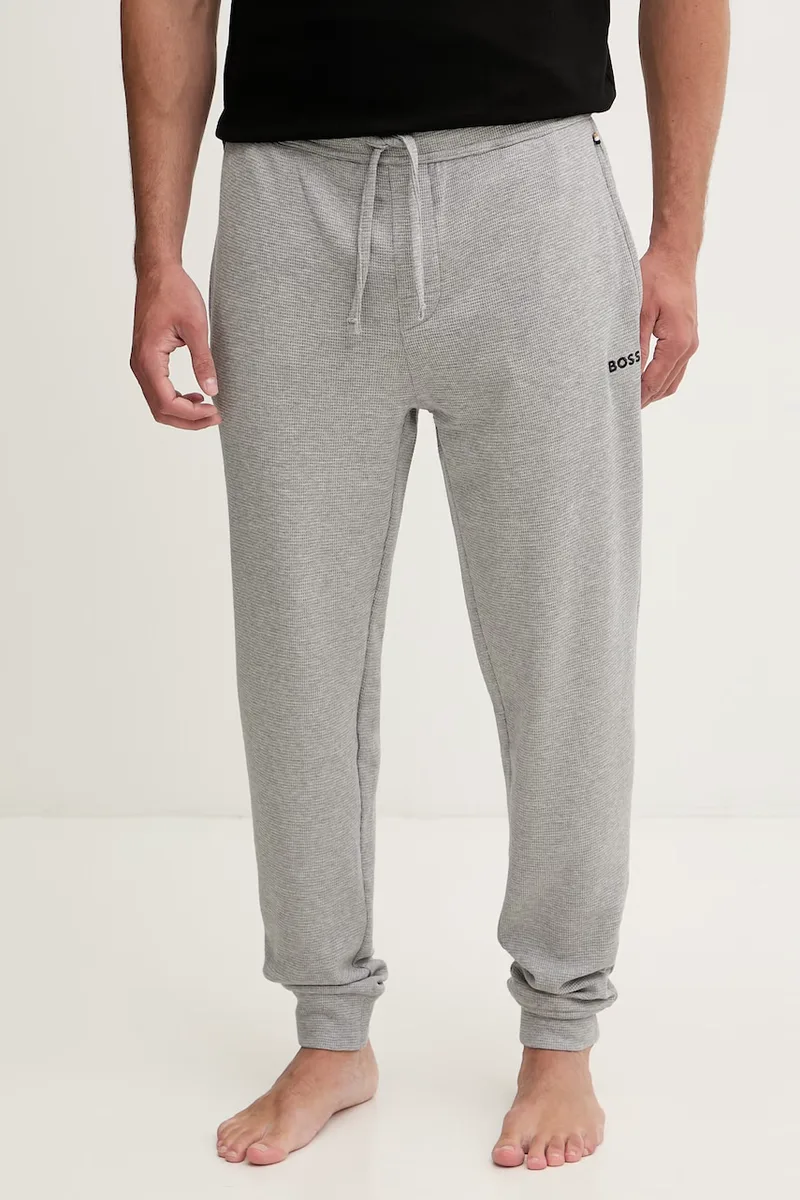 BOSS παντελόνι επίσημο Ανδρικά Waffle Pants Cuff