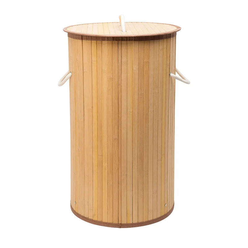 Καλάθι Απλύτων Πτυσσόμενο Bamboo Essentials Estia 36x66εκ. 02-12823 (Υλικό: Bamboo) - estia - 02-12823