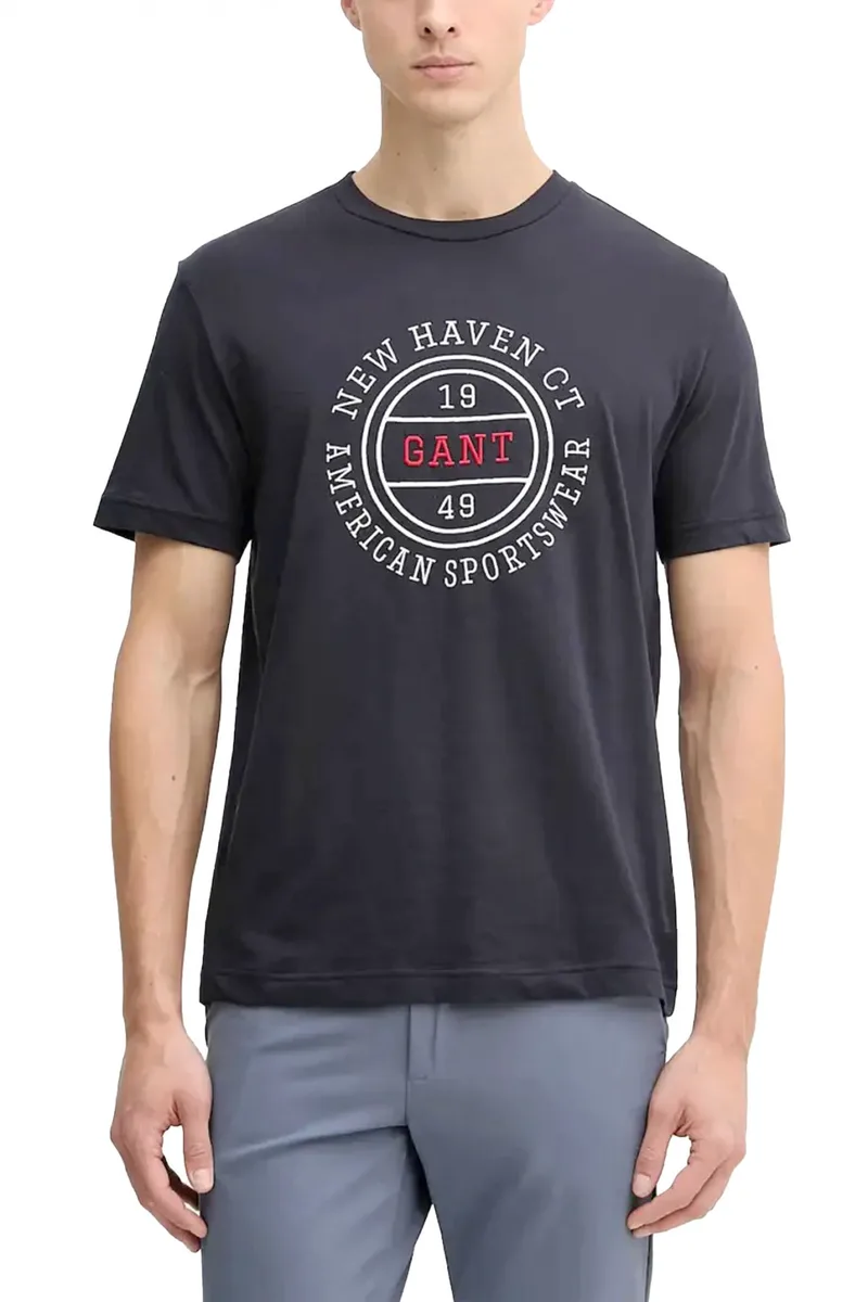 GANT ΜΠΛΟΥΖΑ ΚΜ 433 EVENING BLUE T-SHIRT GRAPHIC ΜΠΛΕ