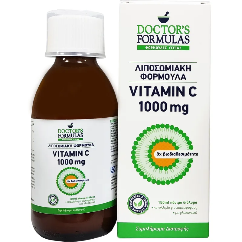 Doctor's Formulas Λιποσωμιακή Vitamin C 1000 mg Αντιοξειδωτική Φόρμουλα Υποστήριξης του Ανοσοποιητικού 150ml
