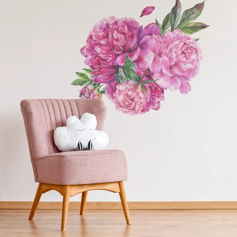 Aυτοκόλλητο τοίχου WATERCOLOR PEONIES