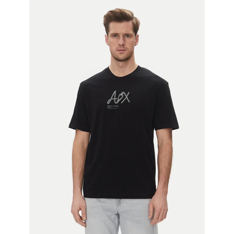 Armani Exchange T-Shirt XM000566 AF10334 UC001 Μαύρο Regular Fit