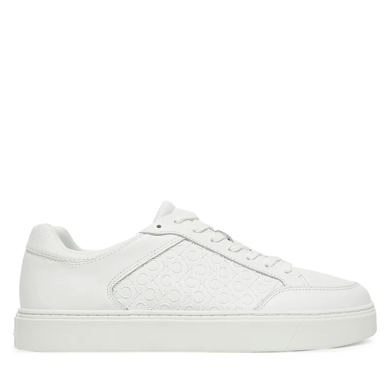 Αθλητικά Calvin Klein Clean Cup Low Laceup Mono HM0HM01899 Λευκό