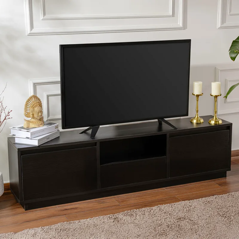 Βάση Τηλεόρασης Vanguard - Wood Black 241Nrd1316 (160x42x29,5)