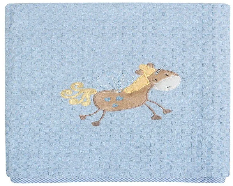 ΚΟΥΒΕΡΤΑ ΒΡΕΦΙΚΗ DAS HOME ΠΙΚΕ DREAM 6335 ΣΙΕΛ ANIMALS 110Χ150CM