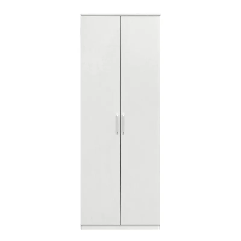 Ντουλάπα Δίφυλλη ArteLibre REIDUN Λευκό Μοριοσανίδα 60x50x195cm
