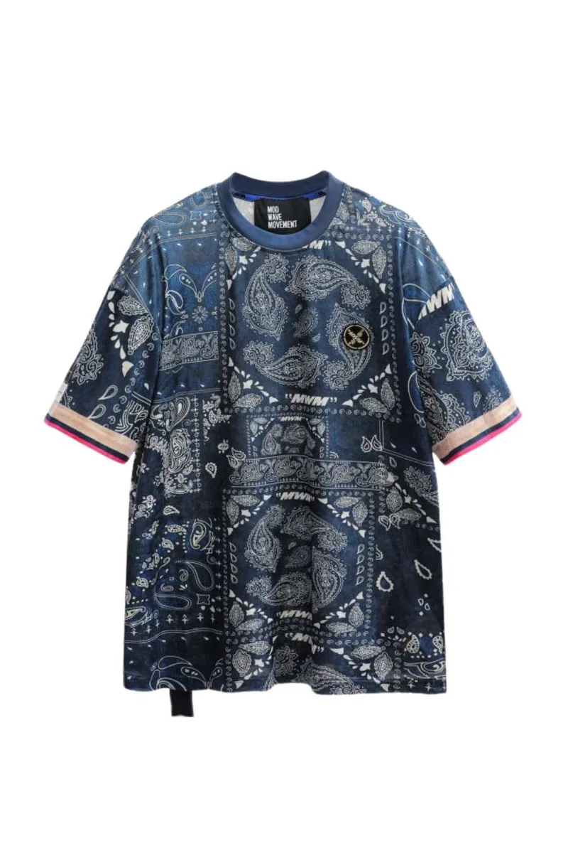 MOD WAVE MOVEMENT Unisex T-Shirt Bandana – Μπλε-MW082020676-BLUE