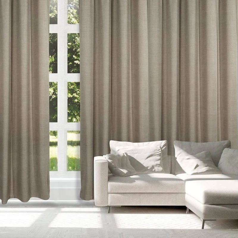 ΚΟΥΡΤΙΝΑ ΜΕ ΚΡΙΚΟΥΣ DAS HOME 2243 ΚΑΦΕ (140Χ270CM)