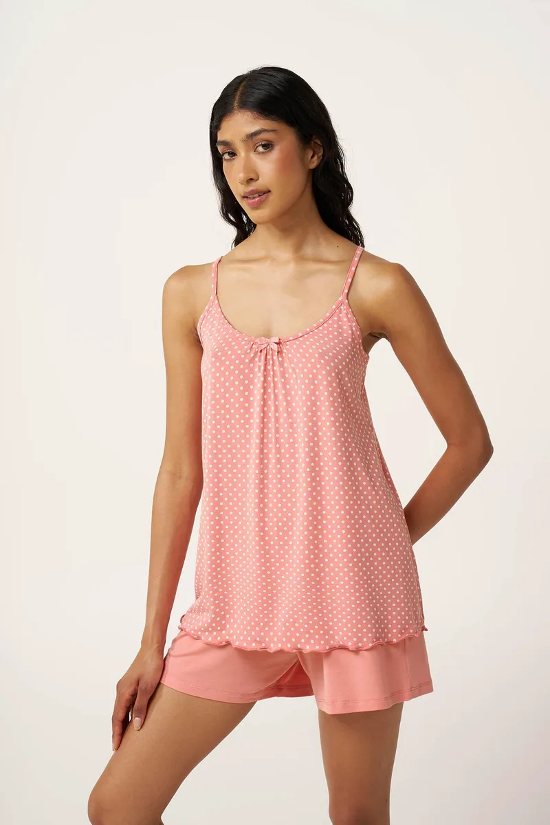 Vamp Micromodal Πουά Babydoll