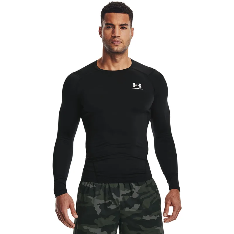 T-shirt Under Armour Hg Armour Comp Ls Black XXXXL