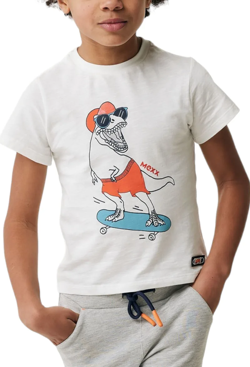 Μπλούζα Κοντομάνικη Mexx With Artwork TU2167033B-Off White Αγόρι