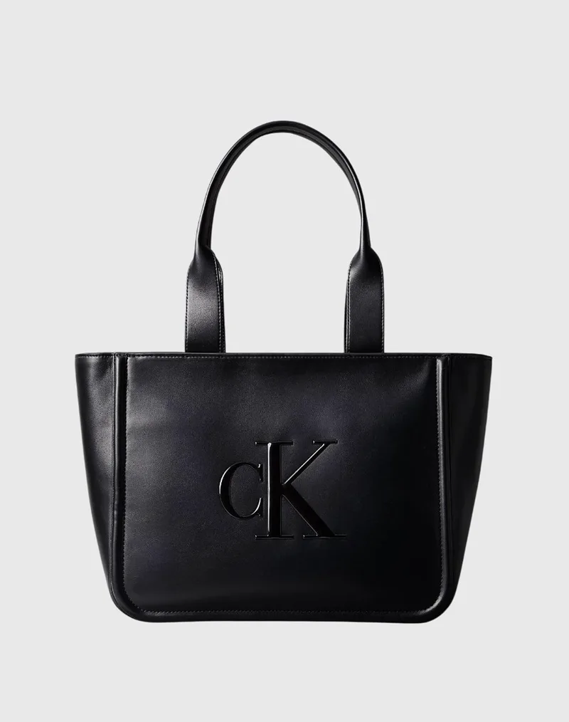 CALVIN KLEIN RAISED CK MEDIUM TOTE LV04F3218G-UB1 Black