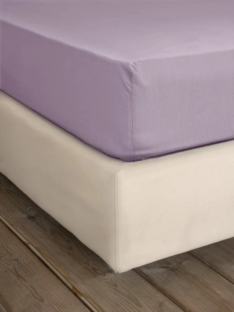 Σεντόνι Μονό με Λάστιχο Nima Unicolors Pale Mauve 100x200+32
