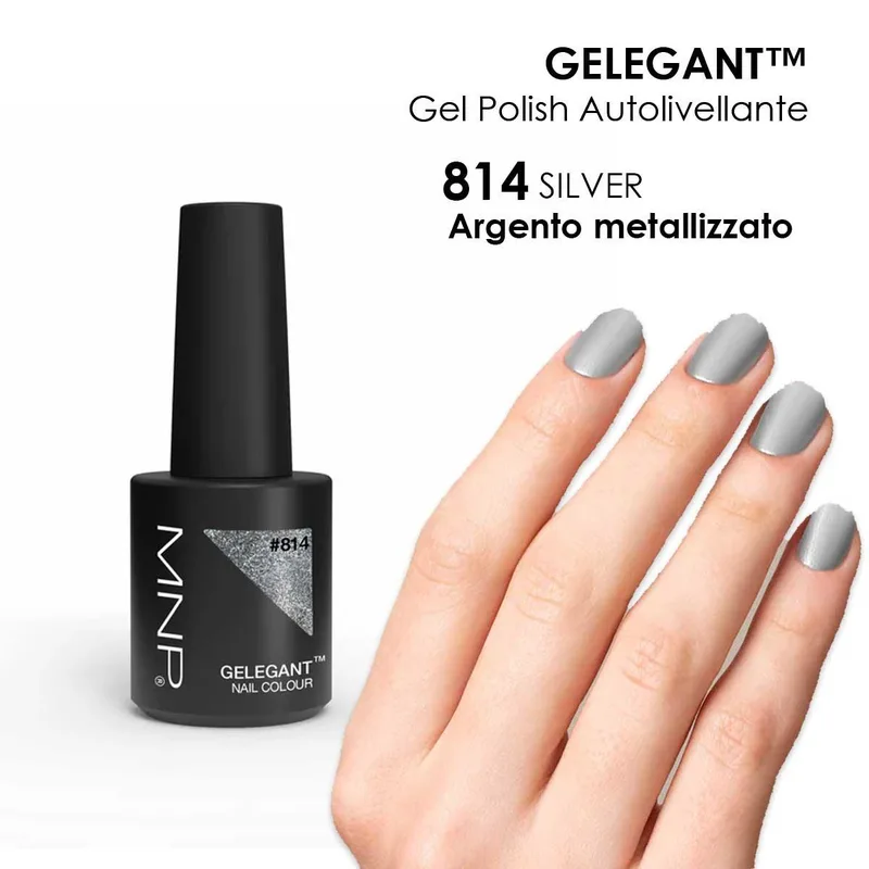 MNP MESAUDA GELEGANT Gel nail polish 8ml 814 Silver