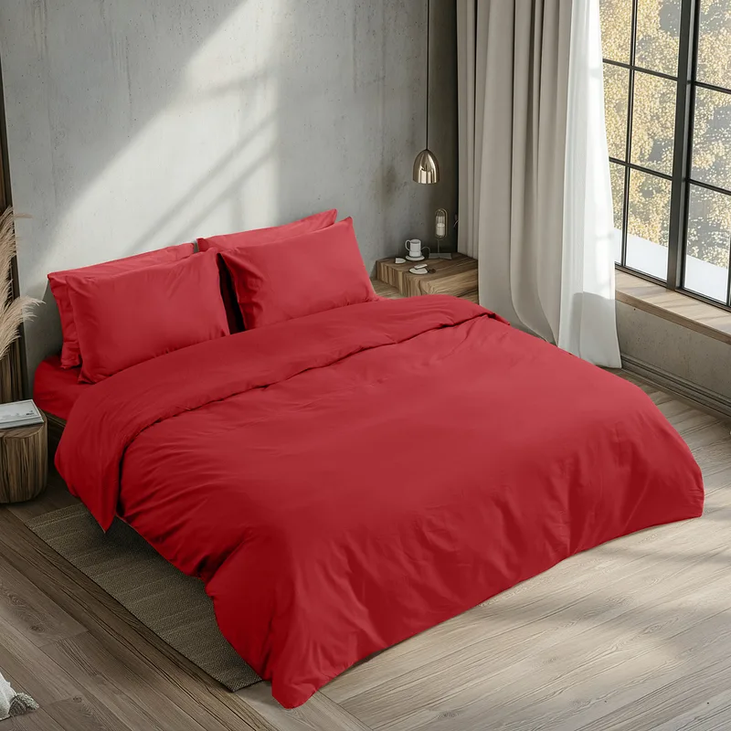 Beauty Home Πάπλωμα υπέρδιπλο Prime Αrt 1230 220x240 Κόκκινο