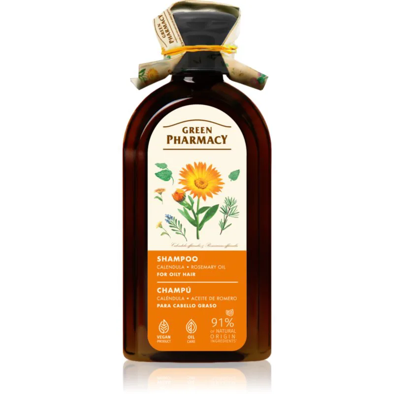 Green Pharmacy Calendula Shampoo σαμπουάν για κανονικά έως λιπαρά μαλλιά 350 ml