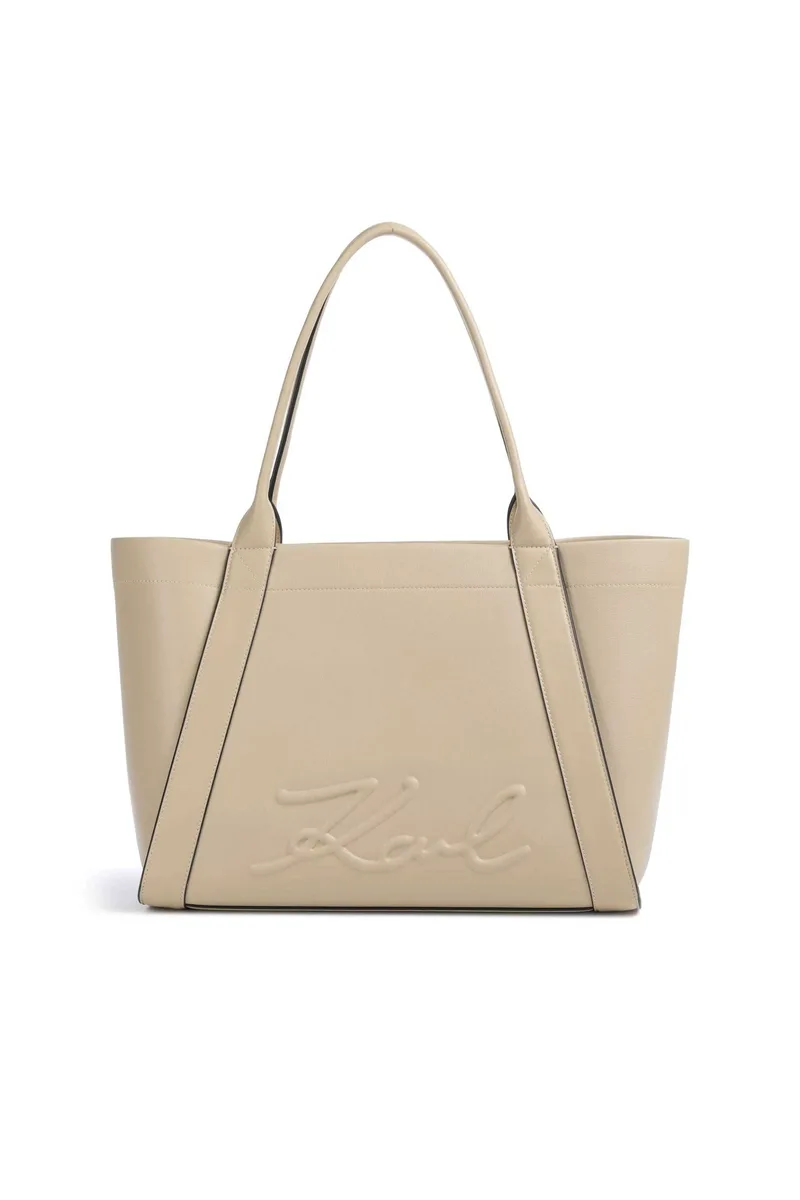 Karl Lagerfeld γυναικεία τσάντα tote "Ville Medium" - B1W30066 Μπεζ