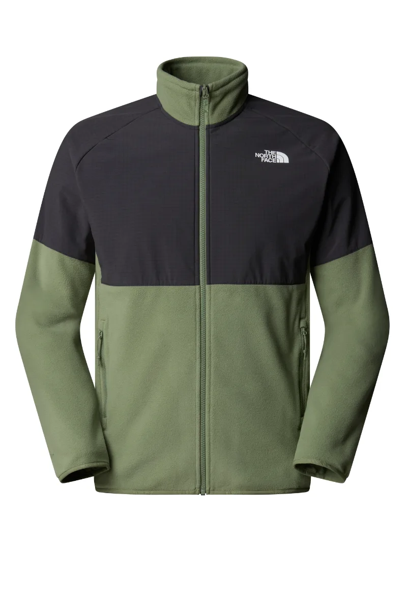 ΑΝΔΡΙΚΟ ΦΟΥΤΕΡ ΖΑΚΕΤΑ FLEECE THE NORTH FACE GLACIER HEAVYWEIGHT FULL ZIP ΚΑΝΟΝΙΚΗ ΓΡΑΜΜΗ ΠΡΑΣΙΝΟ/ΑΝΘΡΑΚΙ