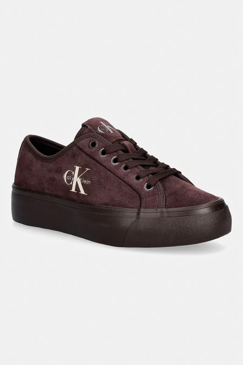 Calvin Klein VULC FLATF LACEUP SUEDE sneakers Γυναικεία σουέτ