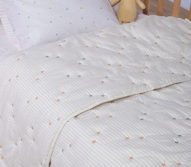 Βρεφικό Κουβερλί Αγκαλιάς 80x110 Nef-Nef Homeware Happy Ecru