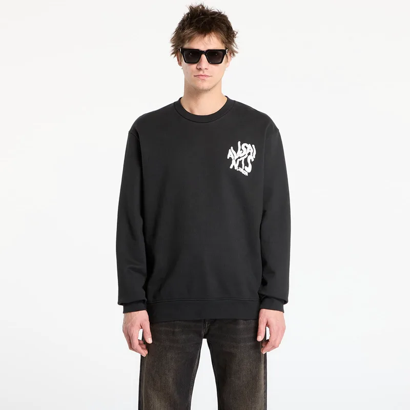 Φούτερ AllSaints Orlando Crew Jet Black M