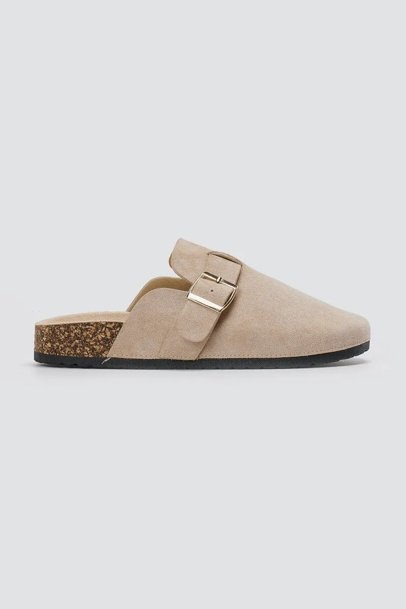 ERYNN Suede Clogs - 903-630 - Taupe Suede