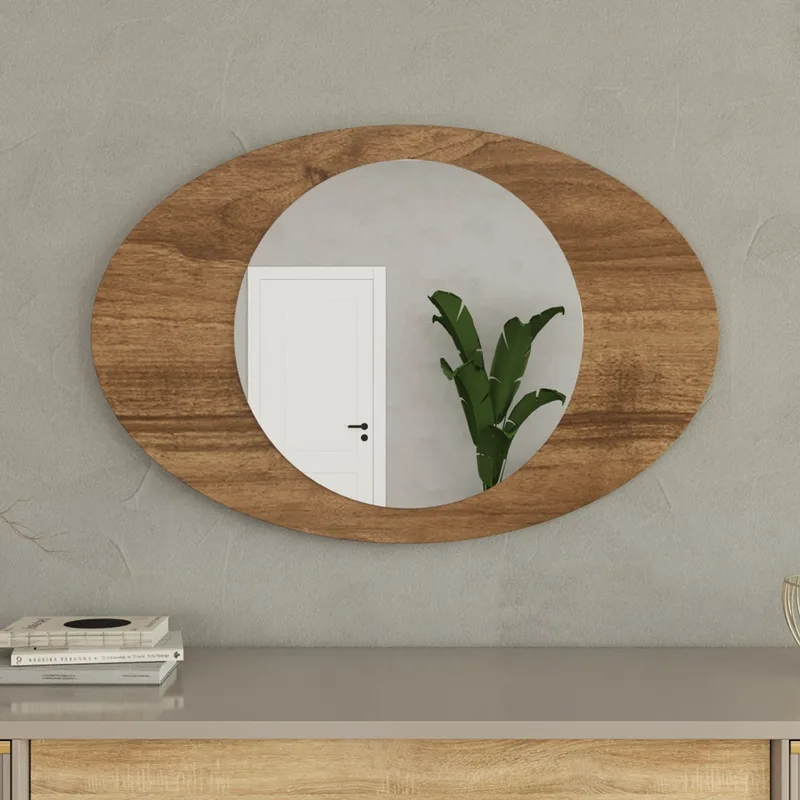 Καθρέπτης Obble - Walnut 116Sam1225 (60x90x2,2 cm)