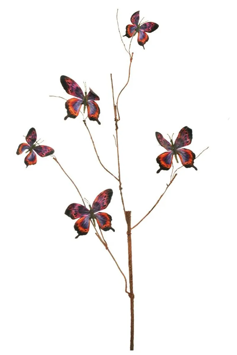 Πεταλουδες Σε Κλαδι 97Cm 0x0x97cm Μώβ Evergreens