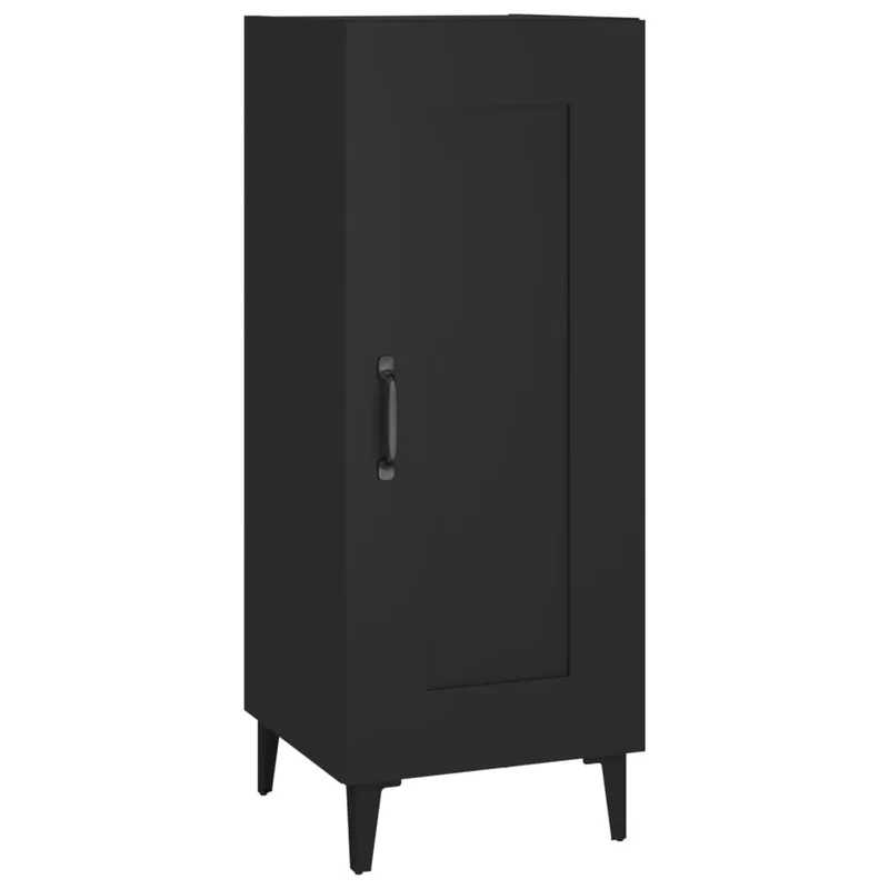 vidaXL Ντουλάπι Μαύρο 34,5 x 34 x 90 εκ. από Επεξεργασμένο Ξύλο