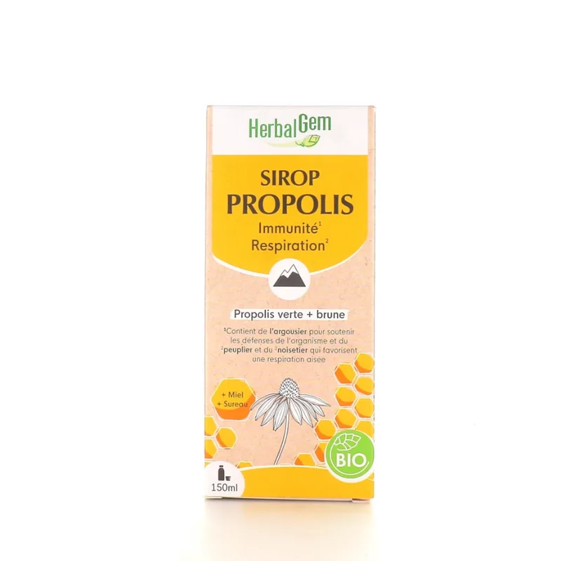 Herbalgem Propolis Adult Organic Syrup 150ml