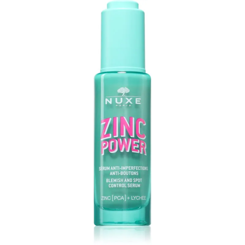 Nuxe Zinc Power Blemish And Spot Control Serum ορός ενάντια στις ατέλειες της επιδερμίδας 30 ml