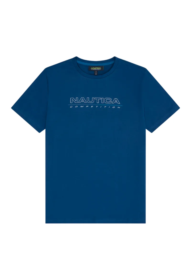 ΑΝΔΡΙΚΟ T-SHIRT NAUTICA ΚΟΝΤΟΜΑΝΙΚΟ ΜΠΛΕ