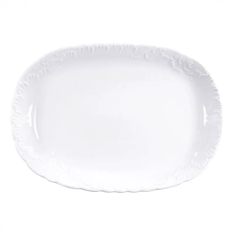 Hausmann Πιατέλα Οβάλ Πορσελάνης Rococo 33cm