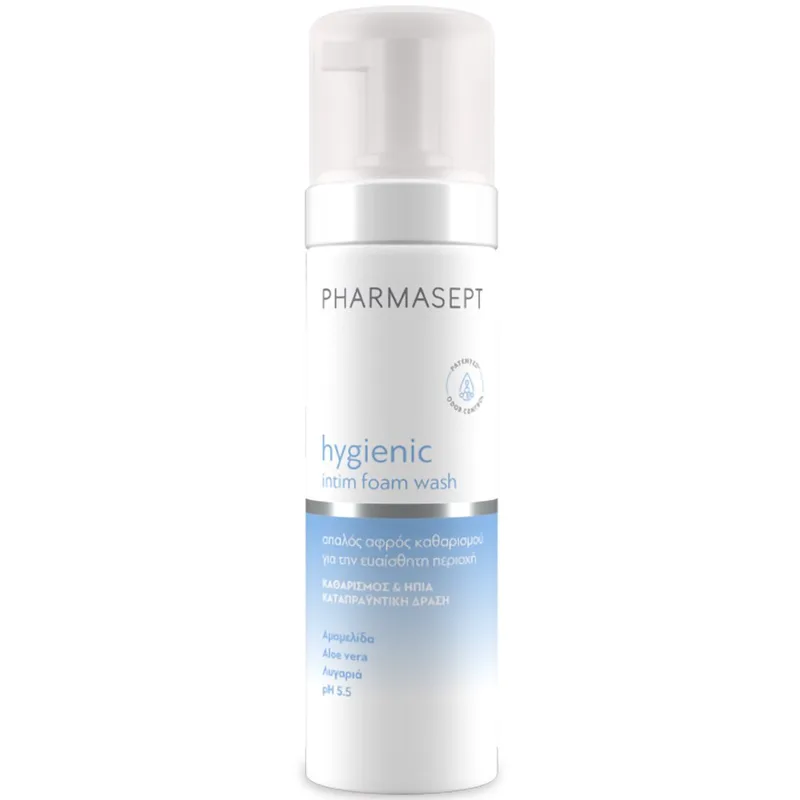Pharmasept Hygienic Intim Care Foam Wash Απαλός Αφρός Υγιεινού Καθαρισμού για τη Φροντίδα της Ευαίσθητης Περιοχής 200ml