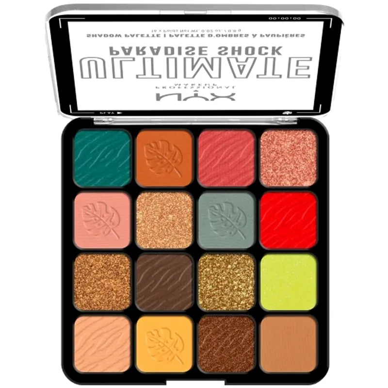 Nyx Professional Makeup Ultimate Shadow Palette Παλέτα Σκιών 16 Αποχρώσεων 1 Τεμάχιο - Paradise Shock