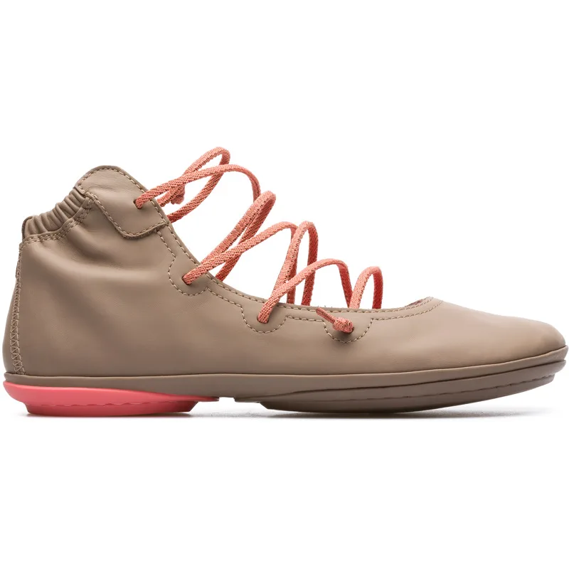 CAMPER Right - Μποτάκια Για Γυναικεία - Μπεζ, Μέγεθος 37, Smooth leather