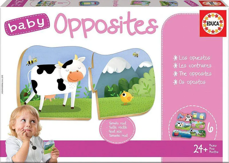 ΠΑΖΛ EDUCA BABY OPPOSITES 6 ΚΟΜΜΑΤΙΑ (18122)