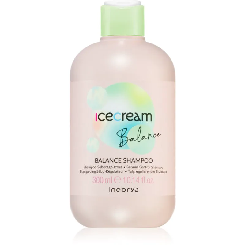 Inebrya Ice Cream Balance σαμπουάν για ρύθμιση του σμήγματος 300 ml