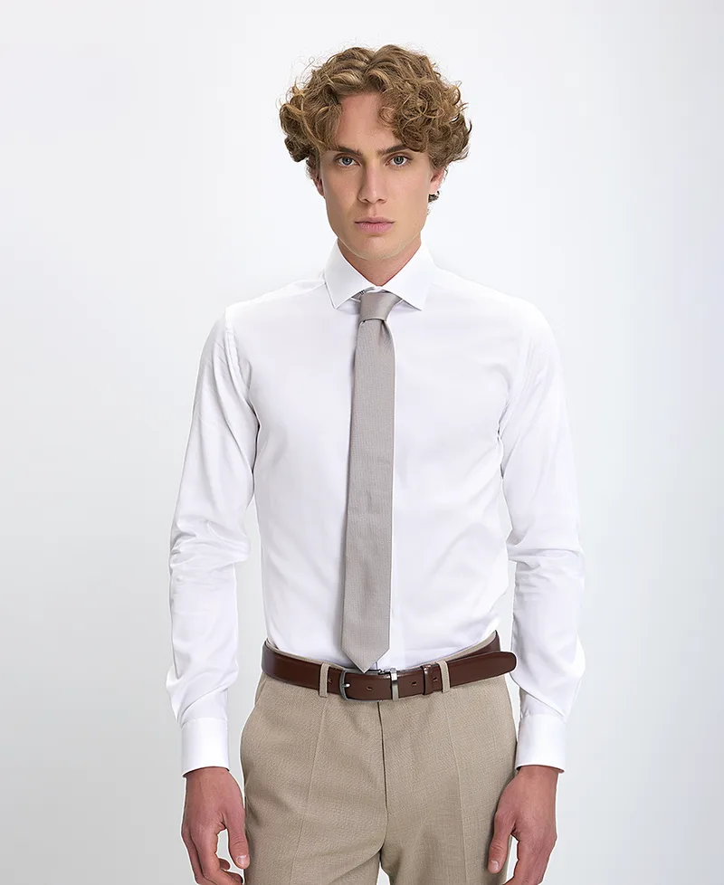 Xacus Ανδρικό Πουκάμισο Regular Fit Βαμβακερό Λευκό