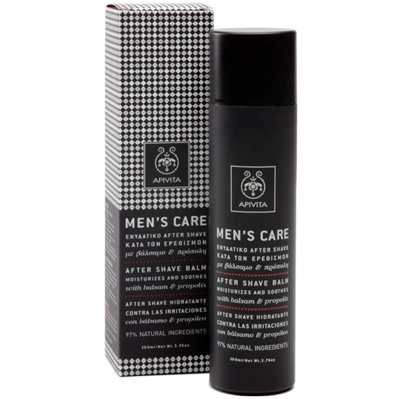 Apivita Mens Care Ενυδατικό After Shave Κατά Των Ερεθισμών Με Βάλσαμο & Πρόπολη 100ml