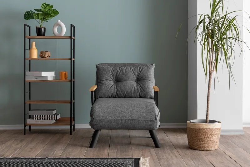 Πολυθρόνα Κρεβάτι Sando Single - Light Grey 859Ftn2819 (67x41x50)