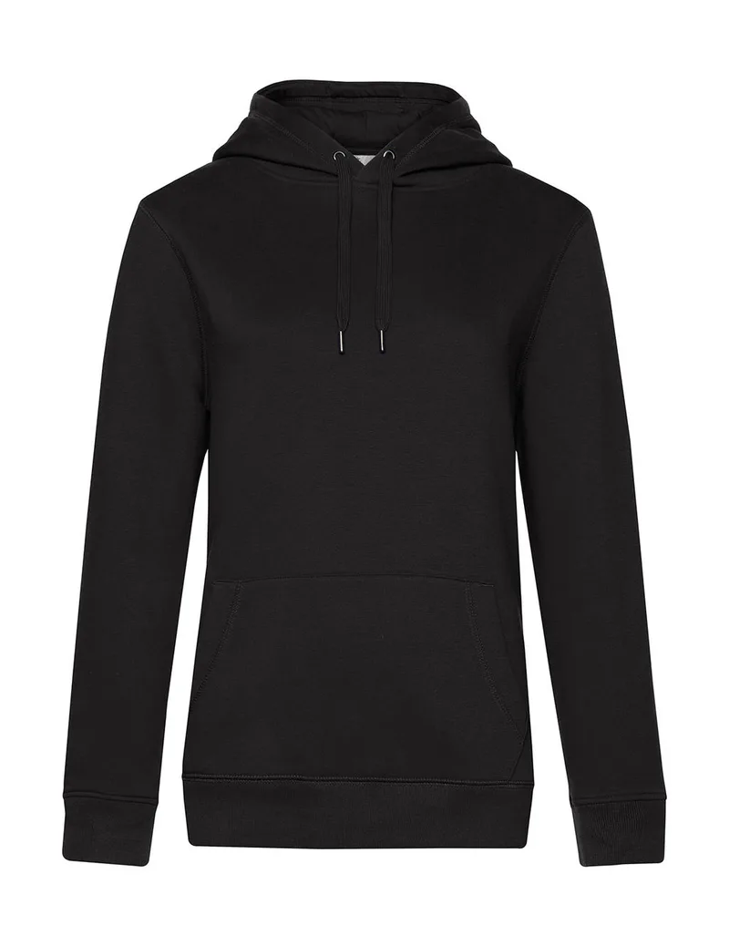 Γυναικείο Φούτερ με Κουκούλα WW02Q B & C Black Pure