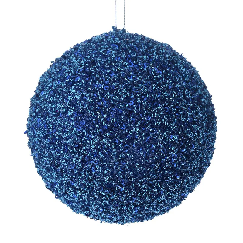 Χριστουγεννιάτικη Μπάλα Polyfoam Μπλε Glitter 15εκ. iliadis 83537 (Σετ 2 Τεμάχια) (Χρώμα: Μπλε, Υλικό: Polyfoam) - Iliadis - il_83537